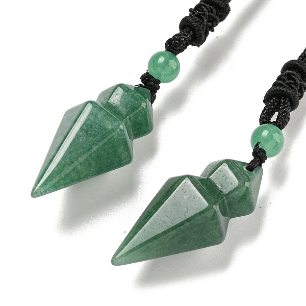 PandaHall Natural Green Aventurine Conical Pendulum Pendant Necklace with Nylon Cord for Women, 27.56 inch(70cm) Green Aventurine Others
PandaHall Natural Green Aventurine Conical Pendulum Pendant Necklace with Nylon Cord for Women, 27.56 inch(70cm) Green Aventurine Others