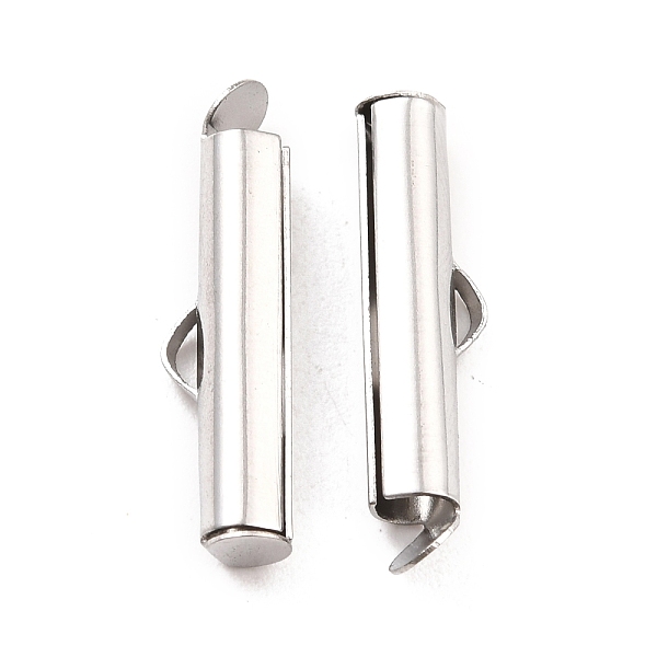 PandaHall 304 Stainless Steel Slide On End Clasp Tubes, Slider End Caps, Stainless Steel Color, 20x6x4mm, Hole: 3.5mm, Inner Diameter: 3mm...
PandaHall 304 Stainless Steel Slide On End Clasp Tubes, Slider End Caps, Stainless Steel Color, 20x6x4mm, Hole: 3.5mm, Inner Diameter: 3mm...
