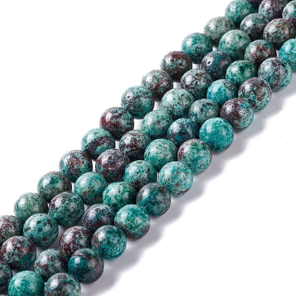 PandaHall Natural Chrysocolla Beads Strands, Dyed, Round, 8mm, Hole: 1.2mm, about 49~50pcs/strand, 15.94~16.34 inch(40.5~41.5cm) Chrysocolla...
PandaHall Natural Chrysocolla Beads Strands, Dyed, Round, 8mm, Hole: 1.2mm, about 49~50pcs/strand, 15.94~16.34 inch(40.5~41.5cm) Chrysocolla...
