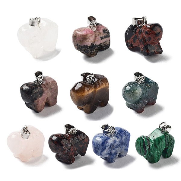 PandaHall Natural & Synthetic Mixed Gemstone Pendants, Buffalo Charms with Platinum Plated Metal Snap on Bails, Mixed Dyed and Undyed...
PandaHall Natural & Synthetic Mixed Gemstone Pendants, Buffalo Charms with Platinum Plated Metal Snap on Bails, Mixed Dyed and Undyed...