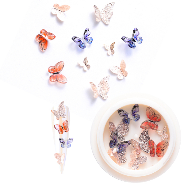 PandaHall Nail Art Decoration Accessories, with Resin & Golden Tone Brass Cabochons, Butterfly, Rose Gold, 5~10.5x5.5~10.5x1~3.5mm...
PandaHall Nail Art Decoration Accessories, with Resin & Golden Tone Brass Cabochons, Butterfly, Rose Gold, 5~10.5x5.5~10.5x1~3.5mm...