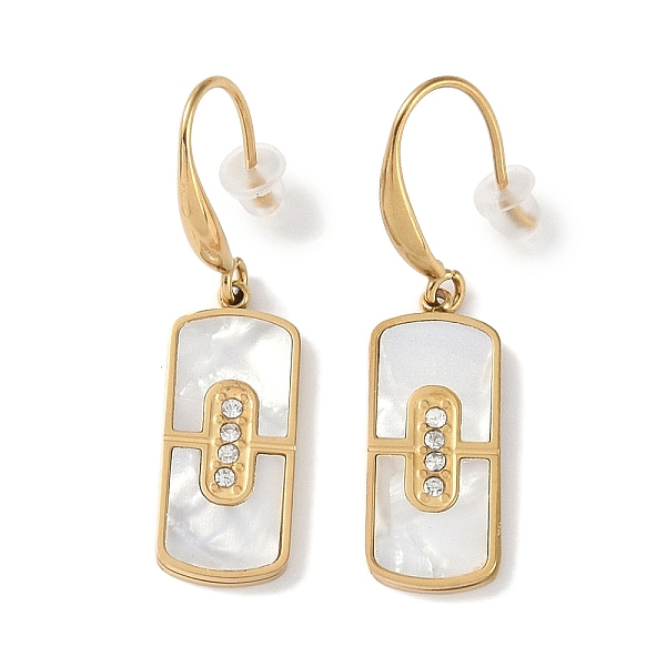 PandaHall Rectangle 304 Stainless Steel Rhinestone Dangle Earrings, Shell Earrings for Women, Real 18K Gold Plated, 40.5x10mm 304 Stainless...
PandaHall Rectangle 304 Stainless Steel Rhinestone Dangle Earrings, Shell Earrings for Women, Real 18K Gold Plated, 40.5x10mm 304 Stainless...
