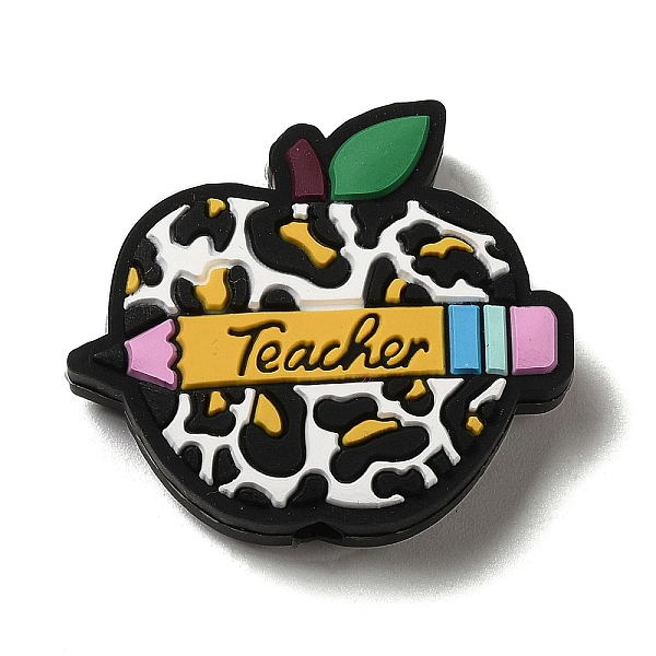 PandaHall Teachers' Day Apple with Pen Silicone Focal Beads, Chewing Beads For Teethers, DIY Nursing Necklaces Making, Colorful, 26.5x30x8mm...
PandaHall Teachers' Day Apple with Pen Silicone Focal Beads, Chewing Beads For Teethers, DIY Nursing Necklaces Making, Colorful, 26.5x30x8mm...