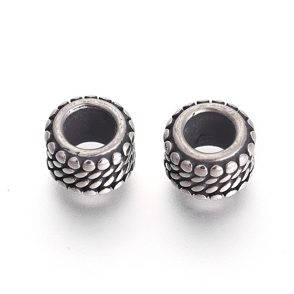 PandaHall 304 Stainless Steel Beads, Rondelle, Antique Silver, 9x6.5mm, Hole: 5mm 304 Stainless Steel Rondelle
PandaHall 304 Stainless Steel Beads, Rondelle, Antique Silver, 9x6.5mm, Hole: 5mm 304 Stainless Steel Rondelle