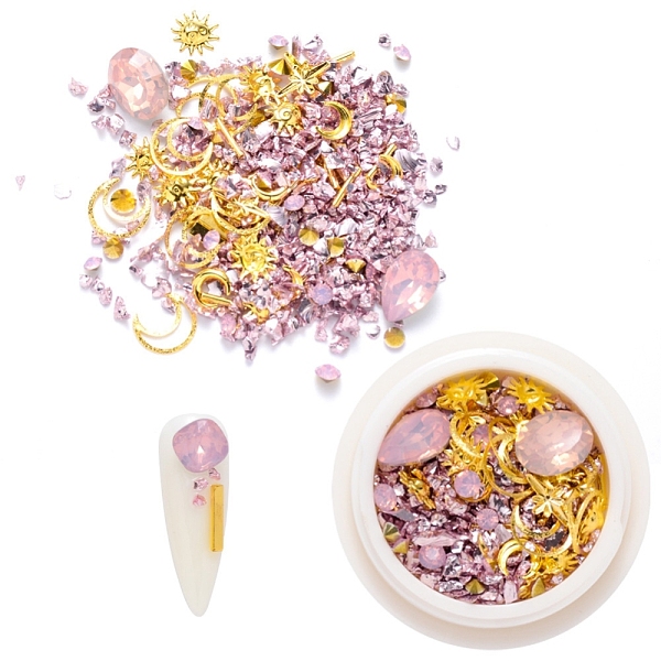 PandaHall ail Art Decoration Accessories, with Resin Rhinestones & Golden Tone Brass Cabochons & Glass Chips, Mixed Shapes, Misty Rose..., Red
PandaHall ail Art Decoration Accessories, with Resin Rhinestones & Golden Tone Brass Cabochons & Glass Chips, Mixed Shapes, Misty Rose..., Red