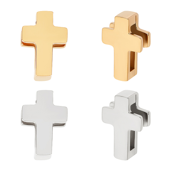 PandaHall Unicraftale 4Pcs 2 Colors 304 Stainless Steel Slide Charms, Cross, Golden & Stainless Steel Color, 12x8x3.5mm, Hole: 8x1.5mm...
PandaHall Unicraftale 4Pcs 2 Colors 304 Stainless Steel Slide Charms, Cross, Golden & Stainless Steel Color, 12x8x3.5mm, Hole: 8x1.5mm...