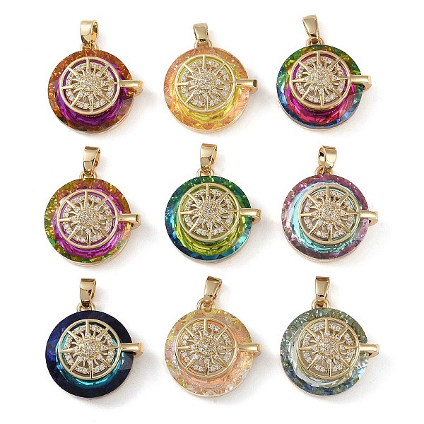 PandaHall Brass Micro Pave Cubic Zirconia with Glass Pendents, Long-Lasting Plated, Sun, Mixed Color, 23x22x12mm, Hole: 6x3mm Brass+Cubic..., Multicolor
PandaHall Brass Micro Pave Cubic Zirconia with Glass Pendents, Long-Lasting Plated, Sun, Mixed Color, 23x22x12mm, Hole: 6x3mm Brass+Cubic..., Multicolor