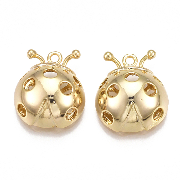 PandaHall Brass Pendants, Hollow, Ladybug, Nickel Free, Real 18K Gold Plated, 20x17x8mm, Hole: 1.5mm Brass Ladybug
PandaHall Brass Pendants, Hollow, Ladybug, Nickel Free, Real 18K Gold Plated, 20x17x8mm, Hole: 1.5mm Brass Ladybug