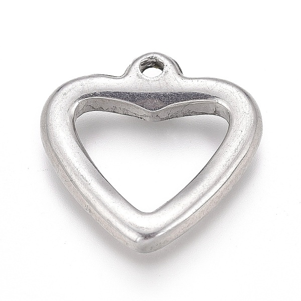 PandaHall 304 Stainless Steel Charms, Hollow Heart, Stainless Steel Color, 14x14x2.5mm, Hole: 1.4mm 304 Stainless Steel Heart
PandaHall 304 Stainless Steel Charms, Hollow Heart, Stainless Steel Color, 14x14x2.5mm, Hole: 1.4mm 304 Stainless Steel Heart