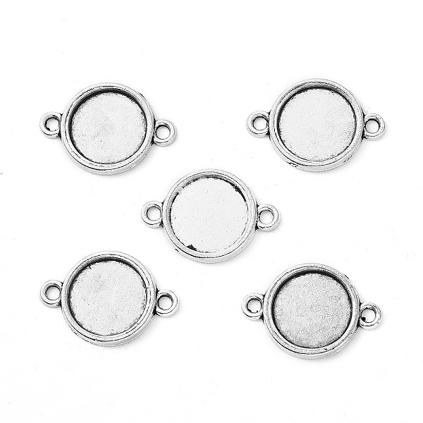 PandaHall Tibetan Style Alloy Cabochon Connector Settings, Cadmium Free & Lead Free, Plain Edge Bezel Cups, Flat Round, Antique Silver, Tray...
PandaHall Tibetan Style Alloy Cabochon Connector Settings, Cadmium Free & Lead Free, Plain Edge Bezel Cups, Flat Round, Antique Silver, Tray...