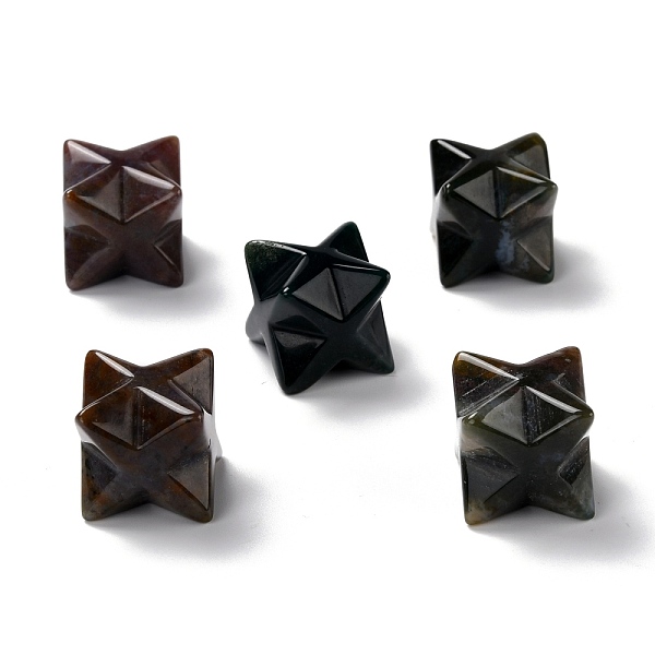 PandaHall Natural Indian Agate Sculpture Healing Crystal Merkaba Star Ornament, Home Office Desk Decoration, 20x20x20mm Indian Agate Star
PandaHall Natural Indian Agate Sculpture Healing Crystal Merkaba Star Ornament, Home Office Desk Decoration, 20x20x20mm Indian Agate Star