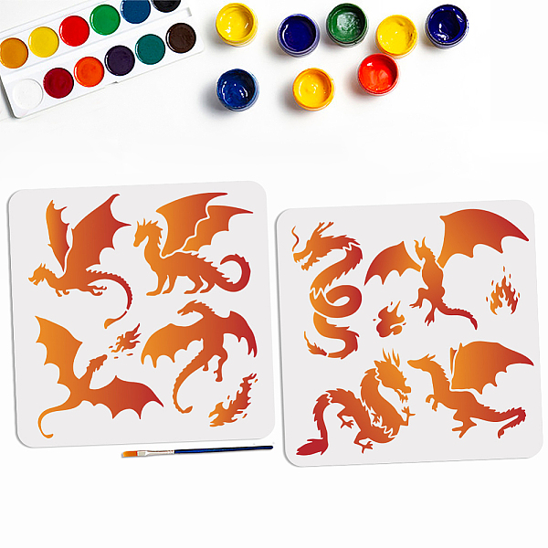 PandaHall MAYJOYDIY US 1 Set Autumn Theme PET Hollow Out Drawing Painting Stencils, with 1Pc Art Paint Brushes, Dragon, Painting Stencils...
PandaHall MAYJOYDIY US 1 Set Autumn Theme PET Hollow Out Drawing Painting Stencils, with 1Pc Art Paint Brushes, Dragon, Painting Stencils...