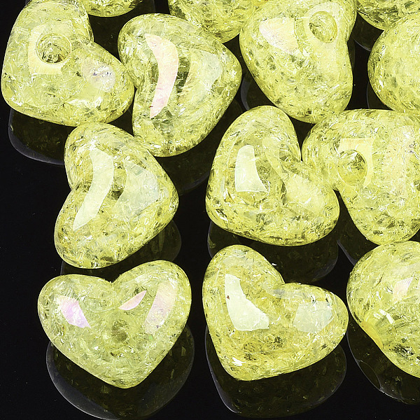 PandaHall Transparent Crackle Acrylic Beads, Half Drilled Beads, Heart, Yellow, 14.5x18x13mm, Half Hole: 3.5mm Acrylic Heart Yellow
PandaHall Transparent Crackle Acrylic Beads, Half Drilled Beads, Heart, Yellow, 14.5x18x13mm, Half Hole: 3.5mm Acrylic Heart Yellow