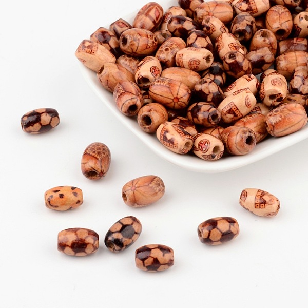 PandaHall Printed Natural Wood Beads, Oval, Mixed Color, 12~13x8mm, Hole: 3.5mm Wood Oval Multicolor
PandaHall Printed Natural Wood Beads, Oval, Mixed Color, 12~13x8mm, Hole: 3.5mm Wood Oval Multicolor