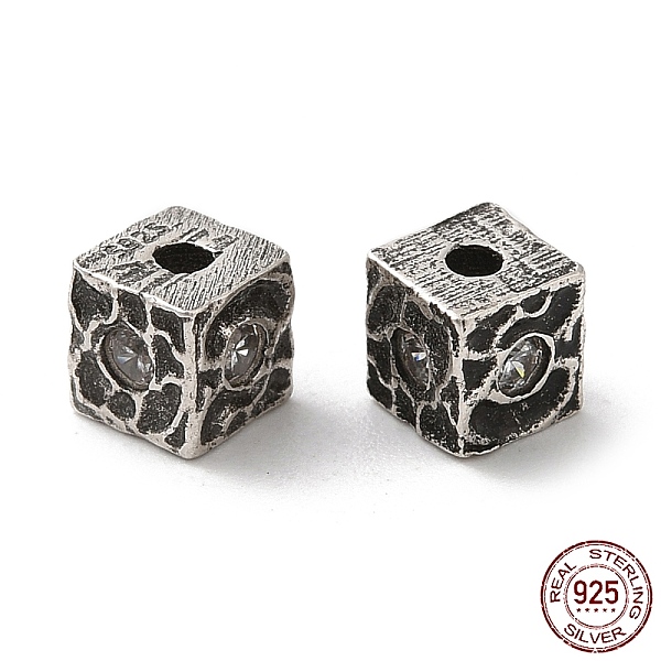 PandaHall 925 Sterling Silver Beads, Square, with S925 Stamp, Antique Silver, 4.3x4.3x4.3mm, Hole: 1.2mm Sterling Silver Square
PandaHall 925 Sterling Silver Beads, Square, with S925 Stamp, Antique Silver, 4.3x4.3x4.3mm, Hole: 1.2mm Sterling Silver Square