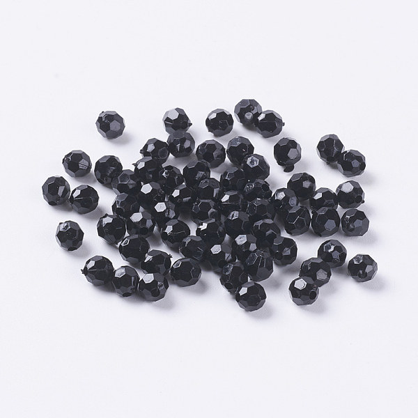 PandaHall Opaque Acrylic Beads, Faceted Round, Black, Size:about 6mm in diameter, hole: 2mm, about 4800~4900pcs/500g Acrylic Round Black
PandaHall Opaque Acrylic Beads, Faceted Round, Black, Size:about 6mm in diameter, hole: 2mm, about 4800~4900pcs/500g Acrylic Round Black