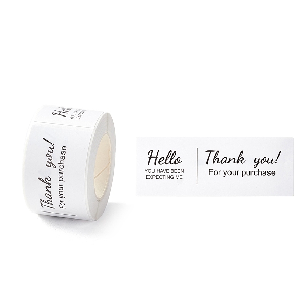 PandaHall Thank You Stickers Roll, Rectangle Paper Purchase Tag Stickers, Adhesive Labels Stickers, Black, 3.3cm, Stickers: 80x30x0.1mm...
PandaHall Thank You Stickers Roll, Rectangle Paper Purchase Tag Stickers, Adhesive Labels Stickers, Black, 3.3cm, Stickers: 80x30x0.1mm...