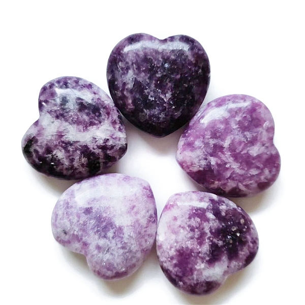 PandaHall Natural Lepidolite Display Decorations, Home Decoration Supplies, Heart, 25x25x10mm Lepidolite Heart
PandaHall Natural Lepidolite Display Decorations, Home Decoration Supplies, Heart, 25x25x10mm Lepidolite Heart