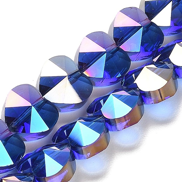 PandaHall Electroplate Glass Beads Strands, Heart, Faceted, Royal Blue, 10x10x6mm, Hole: 1.2mm, about 78~80pcs/strand, 28.82~28.94''...
PandaHall Electroplate Glass Beads Strands, Heart, Faceted, Royal Blue, 10x10x6mm, Hole: 1.2mm, about 78~80pcs/strand, 28.82~28.94''...