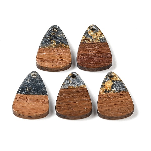 PandaHall Resin & Wood Pendants, with Gold Foil, Triangle Charm, Gray, 23x15x3mm, Hole: 2mm Wood Triangle Gray
PandaHall Resin & Wood Pendants, with Gold Foil, Triangle Charm, Gray, 23x15x3mm, Hole: 2mm Wood Triangle Gray