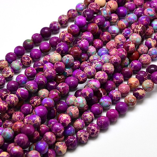 PandaHall Natural Imperial Jasper Round Bead Strands, Dyed, Purple, 6mm, Hole: 1mm, about 65pcs/strand, 15.4 inch Imperial Jasper Round...
PandaHall Natural Imperial Jasper Round Bead Strands, Dyed, Purple, 6mm, Hole: 1mm, about 65pcs/strand, 15.4 inch Imperial Jasper Round...