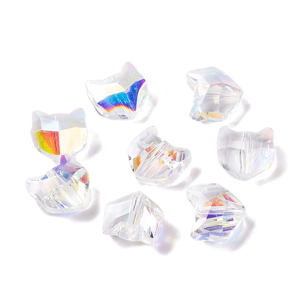 PandaHall 100Pcs Electroplate Glass Beads, Cat Shape, Faceted, Clear AB, 8.5x8.5x5mm, Hole: 1mm Glass Cat Shape White
PandaHall 100Pcs Electroplate Glass Beads, Cat Shape, Faceted, Clear AB, 8.5x8.5x5mm, Hole: 1mm Glass Cat Shape White