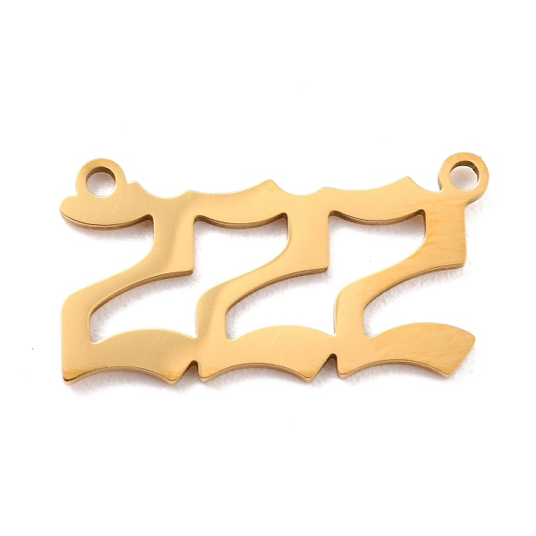 PandaHall 201 Stainless Steel Pendants Set, Laser Cut, Number 1~9, Golden, 11.5~12x15~22x1mm, Hole: 1.4mm, 9pcs/bag 201 Stainless Steel...
PandaHall 201 Stainless Steel Pendants Set, Laser Cut, Number 1~9, Golden, 11.5~12x15~22x1mm, Hole: 1.4mm, 9pcs/bag 201 Stainless Steel...