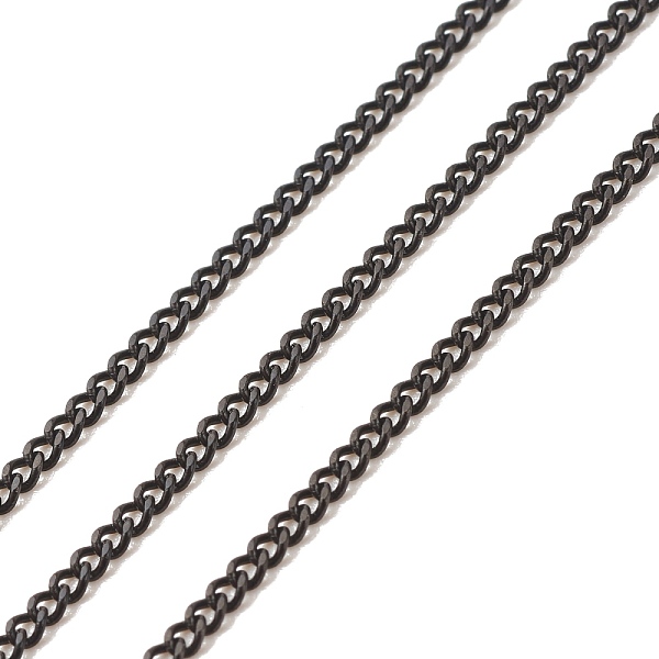 PandaHall 304 Stainless Steel Curb Chains, Soldered, with Spool, Electrophoresis Black, 2.5x2x0.5mm, about 32.81 Feet(10m)/Roll 304...
PandaHall 304 Stainless Steel Curb Chains, Soldered, with Spool, Electrophoresis Black, 2.5x2x0.5mm, about 32.81 Feet(10m)/Roll 304...
