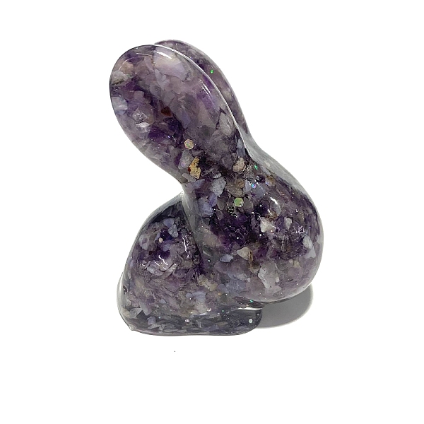 PandaHall Resin Rabbit Figurine Home Decoration, with Natural Amethyst Chips Inside Display Decorations, 40x60x70mm Amethyst Rabbit
PandaHall Resin Rabbit Figurine Home Decoration, with Natural Amethyst Chips Inside Display Decorations, 40x60x70mm Amethyst Rabbit