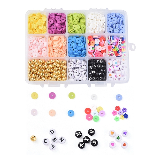 PandaHall DIY Bracelet Makings, with Polymer Clay Beads, CCB Plastic Beads and Acrylic Beads, Mixed Color, 14x10.8x3cm Polymer Clay..., Multicolor
PandaHall DIY Bracelet Makings, with Polymer Clay Beads, CCB Plastic Beads and Acrylic Beads, Mixed Color, 14x10.8x3cm Polymer Clay..., Multicolor
