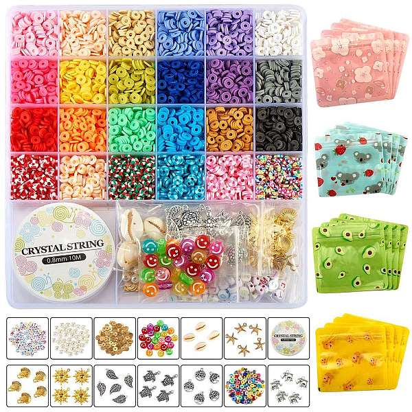 PandaHall 4496 Polymer Clay Beads DIY Bracelet Making Kit, Including Handmade Polymer Clay & Acrylic & Brass & Natural Cowrie Shell Beads..., Multicolor
PandaHall 4496 Polymer Clay Beads DIY Bracelet Making Kit, Including Handmade Polymer Clay & Acrylic & Brass & Natural Cowrie Shell Beads..., Multicolor