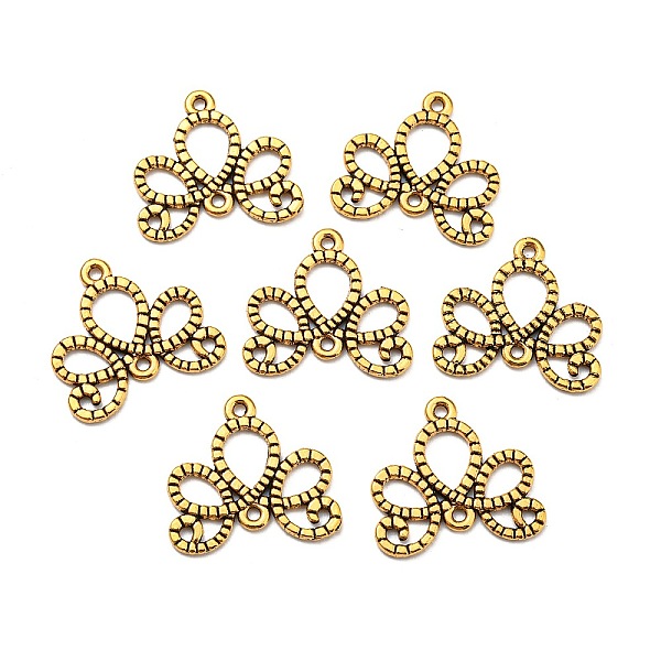 PandaHall Tibetan Style Alloy Links Connectors, Cadmium Free & Nickel Free & Lead Free, Flower, Antique Golden, 21x21x1.5mm, Hole: 1mm Alloy...
PandaHall Tibetan Style Alloy Links Connectors, Cadmium Free & Nickel Free & Lead Free, Flower, Antique Golden, 21x21x1.5mm, Hole: 1mm Alloy...