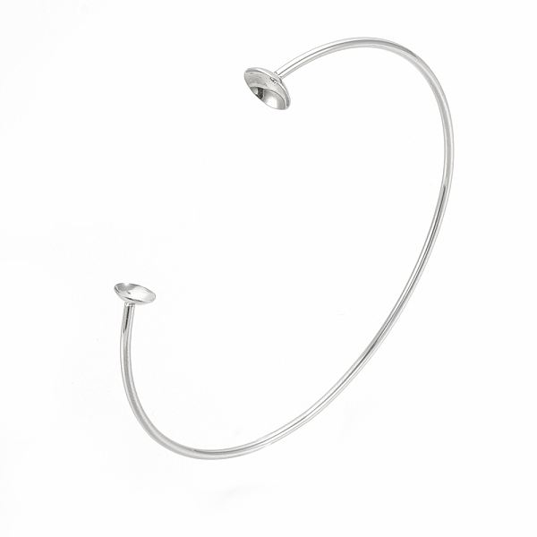 PandaHall 201 Stainless Steel Bangle Rhinestone Settings, Cuff Bangles, Stainless Steel Color, Fit for 6mm & 8mm Rhinestone, 2-1/2...
PandaHall 201 Stainless Steel Bangle Rhinestone Settings, Cuff Bangles, Stainless Steel Color, Fit for 6mm & 8mm Rhinestone, 2-1/2...