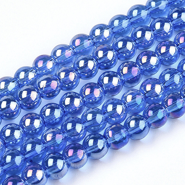 PandaHall Electroplate Transparent Glass Beads Strands, AB Color Plated, Round, Royal Blue, 4~4.5mm, Hole: 0.8mm, about 97~99pcs/strand...
PandaHall Electroplate Transparent Glass Beads Strands, AB Color Plated, Round, Royal Blue, 4~4.5mm, Hole: 0.8mm, about 97~99pcs/strand...