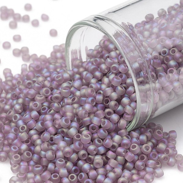 PandaHall TOHO Round Seed Beads, Japanese Seed Beads, (166F) Transparent AB Frost Light Amethyst, 11/0, 2.2mm, Hole: 0.8mm, about..., Purple
PandaHall TOHO Round Seed Beads, Japanese Seed Beads, (166F) Transparent AB Frost Light Amethyst, 11/0, 2.2mm, Hole: 0.8mm, about..., Purple