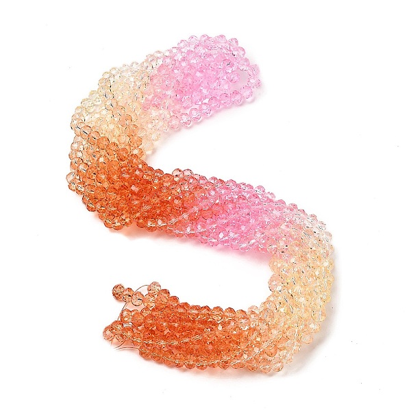 PandaHall Transparent Painted Glass Beads Strands, Faceted, Rondelle, Colorful, 6x5mm, Hole: 1mm, about 80pcs/strand, 16.54''(42cm) Glass...
PandaHall Transparent Painted Glass Beads Strands, Faceted, Rondelle, Colorful, 6x5mm, Hole: 1mm, about 80pcs/strand, 16.54''(42cm) Glass...