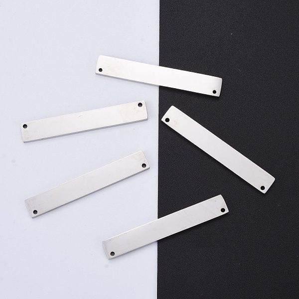 PandaHall 304 Stainless Steel Links Connectors, Manual Polishing, Stamping Blank Tags, Rectangle, Stainless Steel Color, 39x8x1.8mm 304...
PandaHall 304 Stainless Steel Links Connectors, Manual Polishing, Stamping Blank Tags, Rectangle, Stainless Steel Color, 39x8x1.8mm 304...