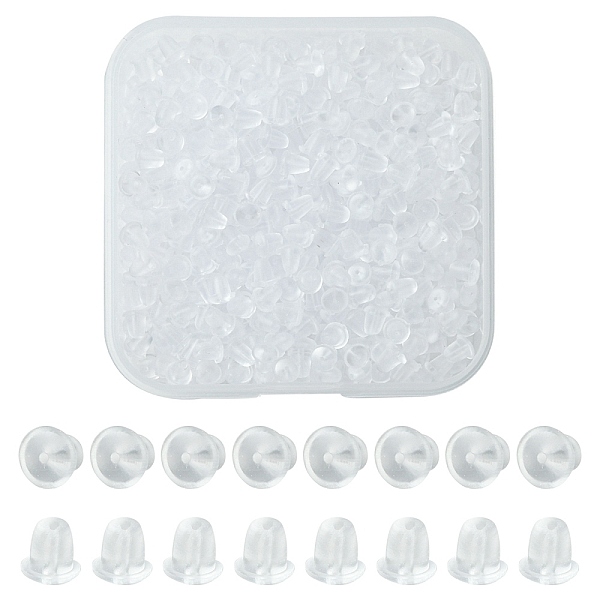 PandaHall 600Pcs Plastic Bell Ear Nuts, Safety Earring Backs, Clear, 4x4mm, Hole: 1mm Plastic Clear
PandaHall 600Pcs Plastic Bell Ear Nuts, Safety Earring Backs, Clear, 4x4mm, Hole: 1mm Plastic Clear