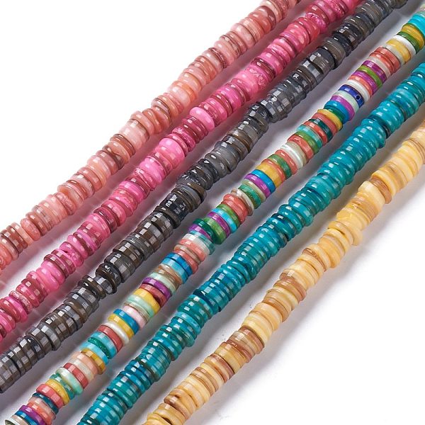 PandaHall Natural Freshwater Shell Beads Strands, Dyed, Heishi Beads, Flat Round/Disc, Mixed Color, 8~8.5x1~3mm, Hole: 1mm, about..., Multicolor
PandaHall Natural Freshwater Shell Beads Strands, Dyed, Heishi Beads, Flat Round/Disc, Mixed Color, 8~8.5x1~3mm, Hole: 1mm, about..., Multicolor
