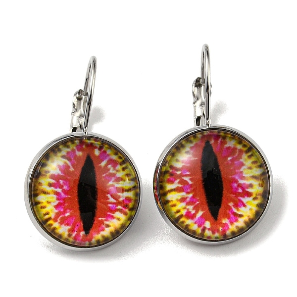 PandaHall Dragon Eye Glass Leverback Earrings with Brass Earring Pins, Cerise, 29mm Glass Eye Red
PandaHall Dragon Eye Glass Leverback Earrings with Brass Earring Pins, Cerise, 29mm Glass Eye Red