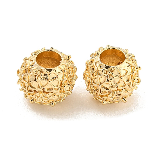 PandaHall Rack Plating Alloy European Beads, Large Hole Beads, Cadmium Free & Nickel Free & Lead Free, Round with Flower, Golden, 11x10mm...
PandaHall Rack Plating Alloy European Beads, Large Hole Beads, Cadmium Free & Nickel Free & Lead Free, Round with Flower, Golden, 11x10mm...