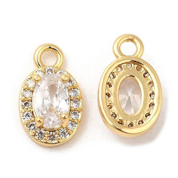 PandaHall Brass and Clear Cubic Zirconia Pendants, Oval, Real 18K Gold Plated, 11.5x7x3.5mm, Hole: 1.6mm Brass+Cubic Zirconia Oval Clear
PandaHall Brass and Clear Cubic Zirconia Pendants, Oval, Real 18K Gold Plated, 11.5x7x3.5mm, Hole: 1.6mm Brass+Cubic Zirconia Oval Clear