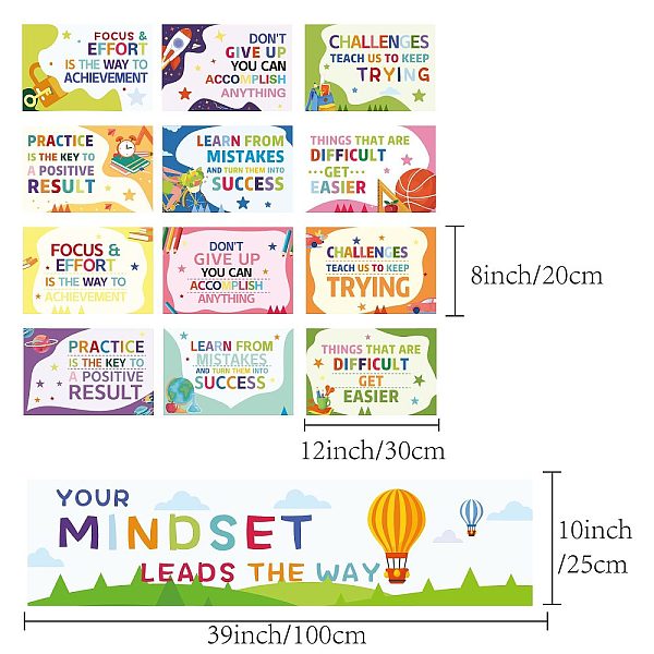 PandaHall Paper Hanging Banner Classroom Decoration, Rectangle, School Decoration Supplies Celebration Backdrop, Word Your Mindset Leads the...
PandaHall Paper Hanging Banner Classroom Decoration, Rectangle, School Decoration Supplies Celebration Backdrop, Word Your Mindset Leads the...