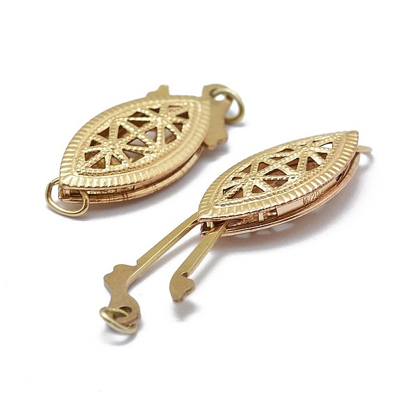 PandaHall Yellow Gold Filled Box Clasps, 1/20 14K Gold Filled, Cadmium Free & Nickel Free & Lead Free, Horse Eye, 19x8x3.8mm, Hole: 1.5mm...
PandaHall Yellow Gold Filled Box Clasps, 1/20 14K Gold Filled, Cadmium Free & Nickel Free & Lead Free, Horse Eye, 19x8x3.8mm, Hole: 1.5mm...
