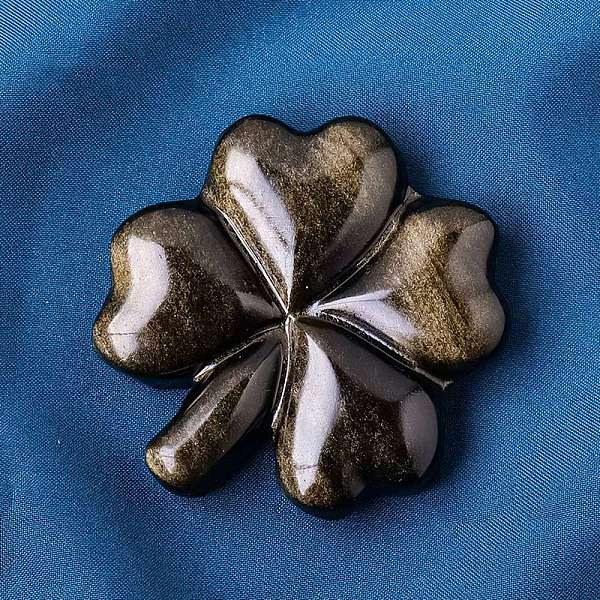 PandaHall Natural Obsidian Carved Clover Figurines Statues for Home Office Tabletop Feng Shui Ornament, 45.5x43.5x8mm Obsidian Clover
PandaHall Natural Obsidian Carved Clover Figurines Statues for Home Office Tabletop Feng Shui Ornament, 45.5x43.5x8mm Obsidian Clover