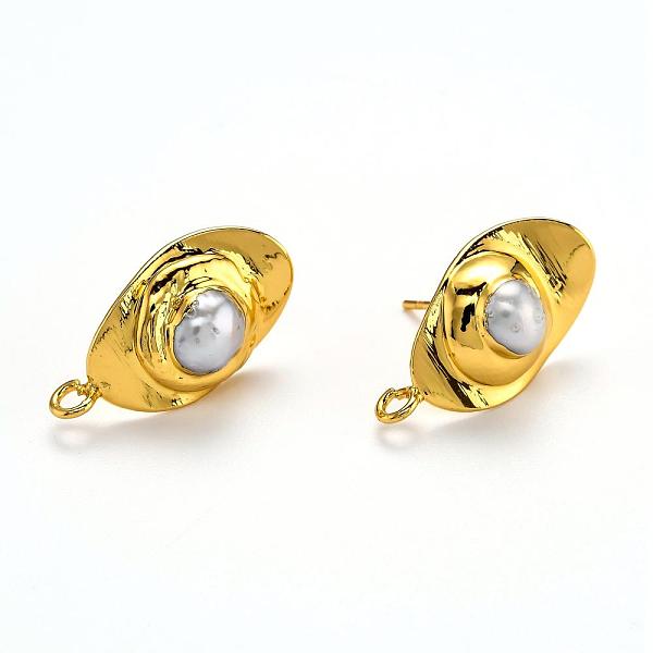 PandaHall Natural Cultured Freshwater Pearl Stud Earring Findings, with Brass Findings, Flower, White, 21x11.8x6mm, Hole: 2mm, Pin: 0.7mm...
PandaHall Natural Cultured Freshwater Pearl Stud Earring Findings, with Brass Findings, Flower, White, 21x11.8x6mm, Hole: 2mm, Pin: 0.7mm...
