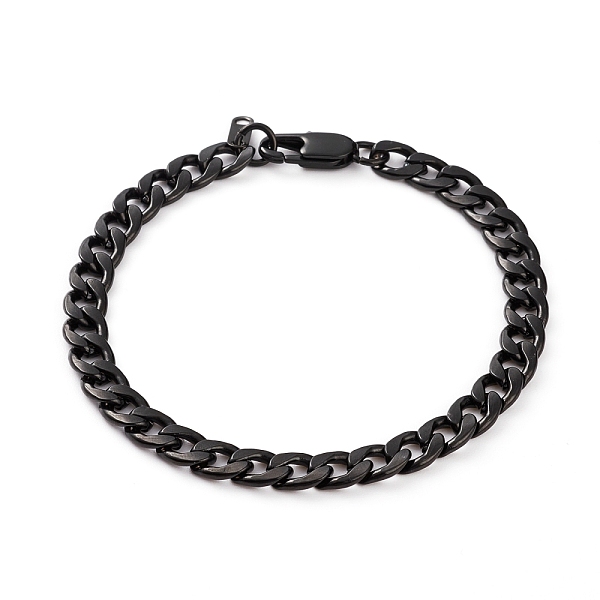 PandaHall Men's 304 Stainless Steel Cuban Link Chain Bracelets, with Lobster Claw Clasps, Electrophoresis Black, 8-1/2 inch(21.6cm) 304...
PandaHall Men's 304 Stainless Steel Cuban Link Chain Bracelets, with Lobster Claw Clasps, Electrophoresis Black, 8-1/2 inch(21.6cm) 304...