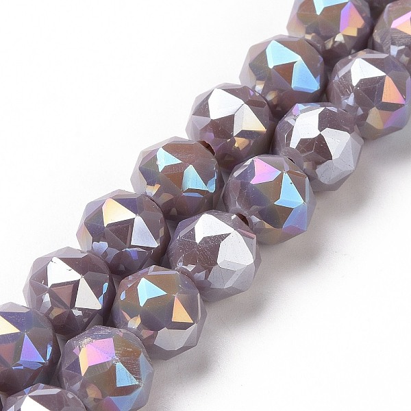 PandaHall Electroplate Opaque Glass Beads Strands, AB Color Plated, Faceted, Round, Rosy Brown, 8x7.5mm, Hole: 1.5mm, about 71~72pcs/strand...
PandaHall Electroplate Opaque Glass Beads Strands, AB Color Plated, Faceted, Round, Rosy Brown, 8x7.5mm, Hole: 1.5mm, about 71~72pcs/strand...