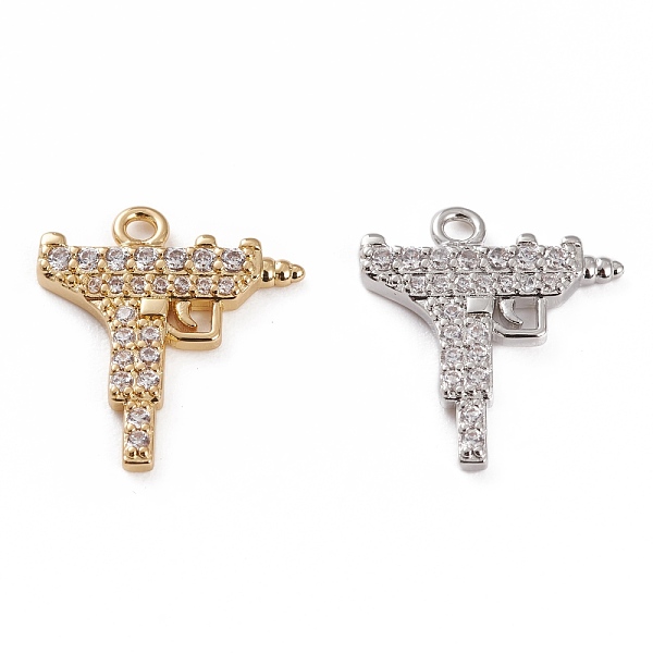 PandaHall Brass Micro Pave Cubic Zirconia Pendants, Gun Shape, Clear, Platinum & Golden, 16x14x1.5mm, Hole: 1.4mm Brass+Cubic Zirconia...
PandaHall Brass Micro Pave Cubic Zirconia Pendants, Gun Shape, Clear, Platinum & Golden, 16x14x1.5mm, Hole: 1.4mm Brass+Cubic Zirconia...