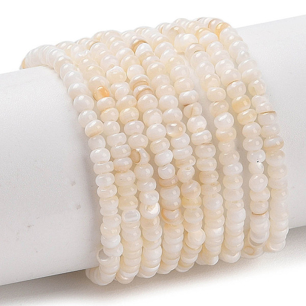 PandaHall Natural Freshwater Shell Beads Strands, Dyed, Rondelle, Floral White, 2x1mm, Hole: 0.5mm, about 231~235pcs/strand, 14.96''(38cm)...
PandaHall Natural Freshwater Shell Beads Strands, Dyed, Rondelle, Floral White, 2x1mm, Hole: 0.5mm, about 231~235pcs/strand, 14.96''(38cm)...